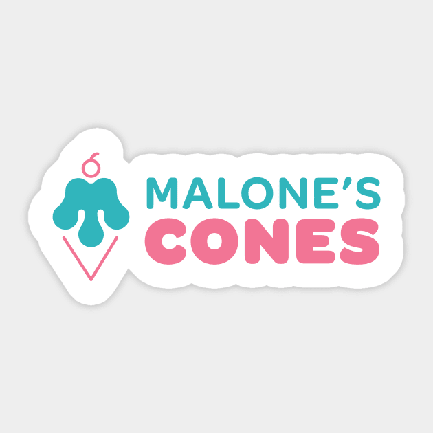 Malone's Cones Sticker by moerayme